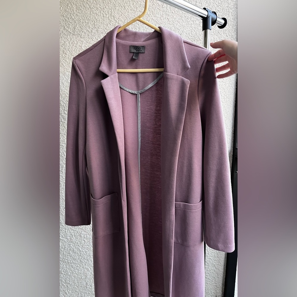 Long Light Purple Coat — M